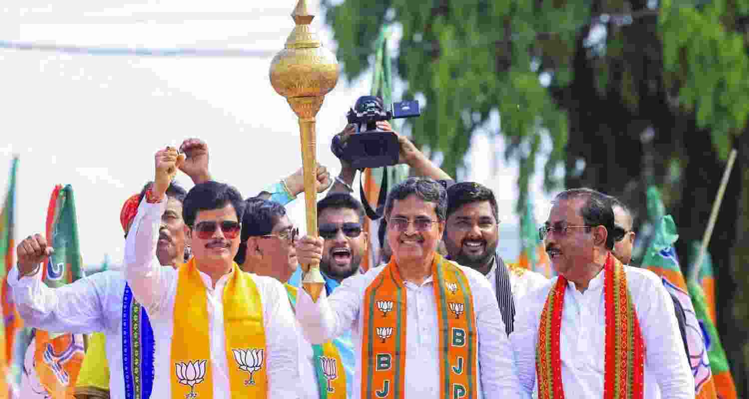 The Tripura CM is canvassing for the BJP in West Bengal.