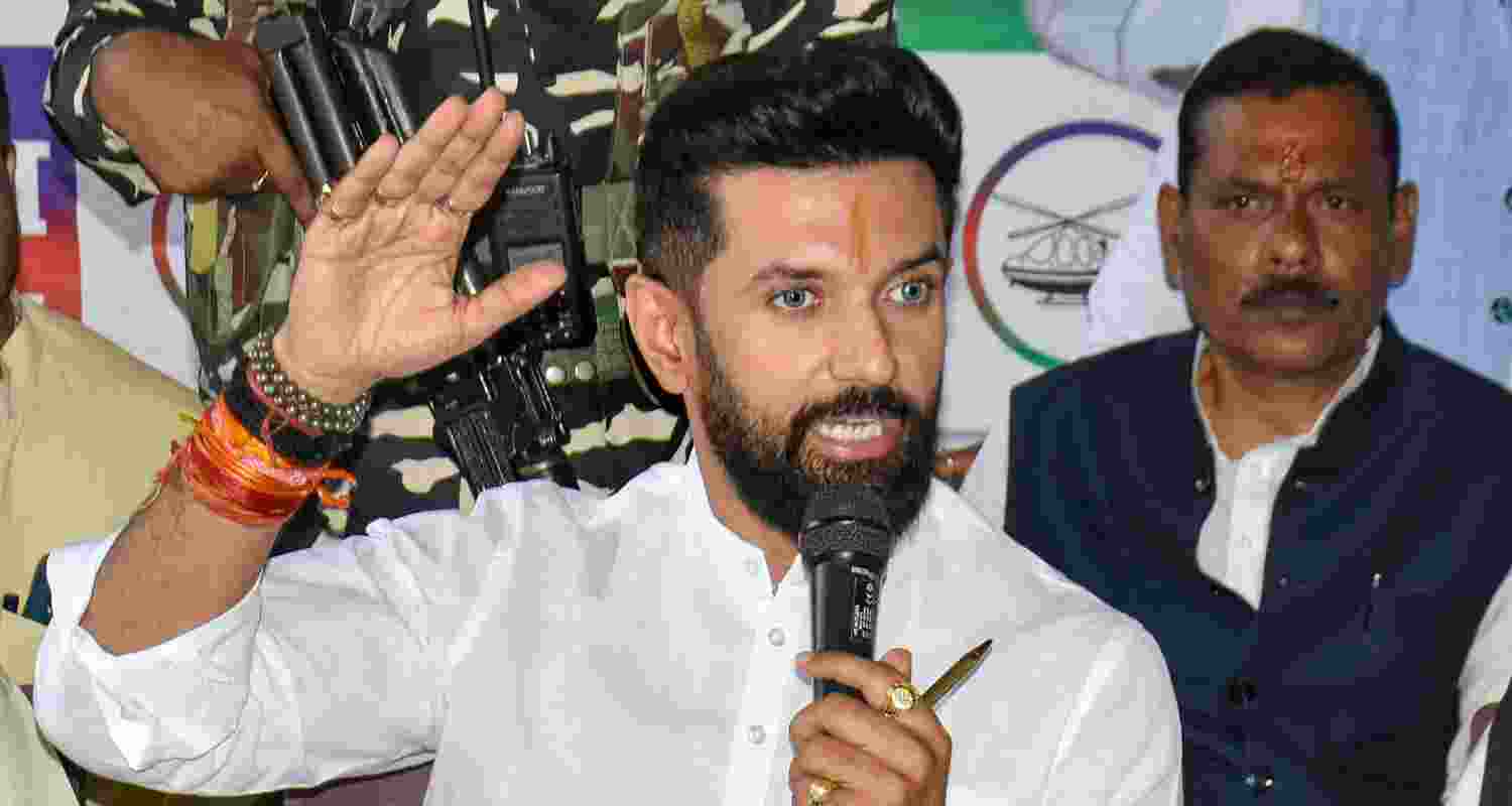 Leader of the Lok Janshakti Party (Ram Vilas), Chirag Paswan.