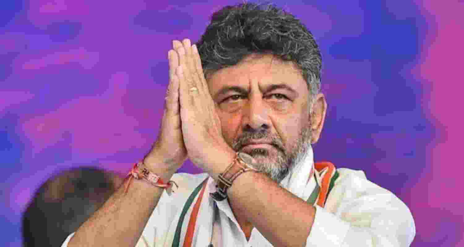 Congress Deputy Chief DK Shivakumarat a public event. 