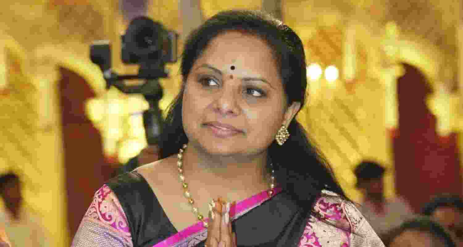 Bharat Rashtra Samithi leader K Kavitha brough to ED office