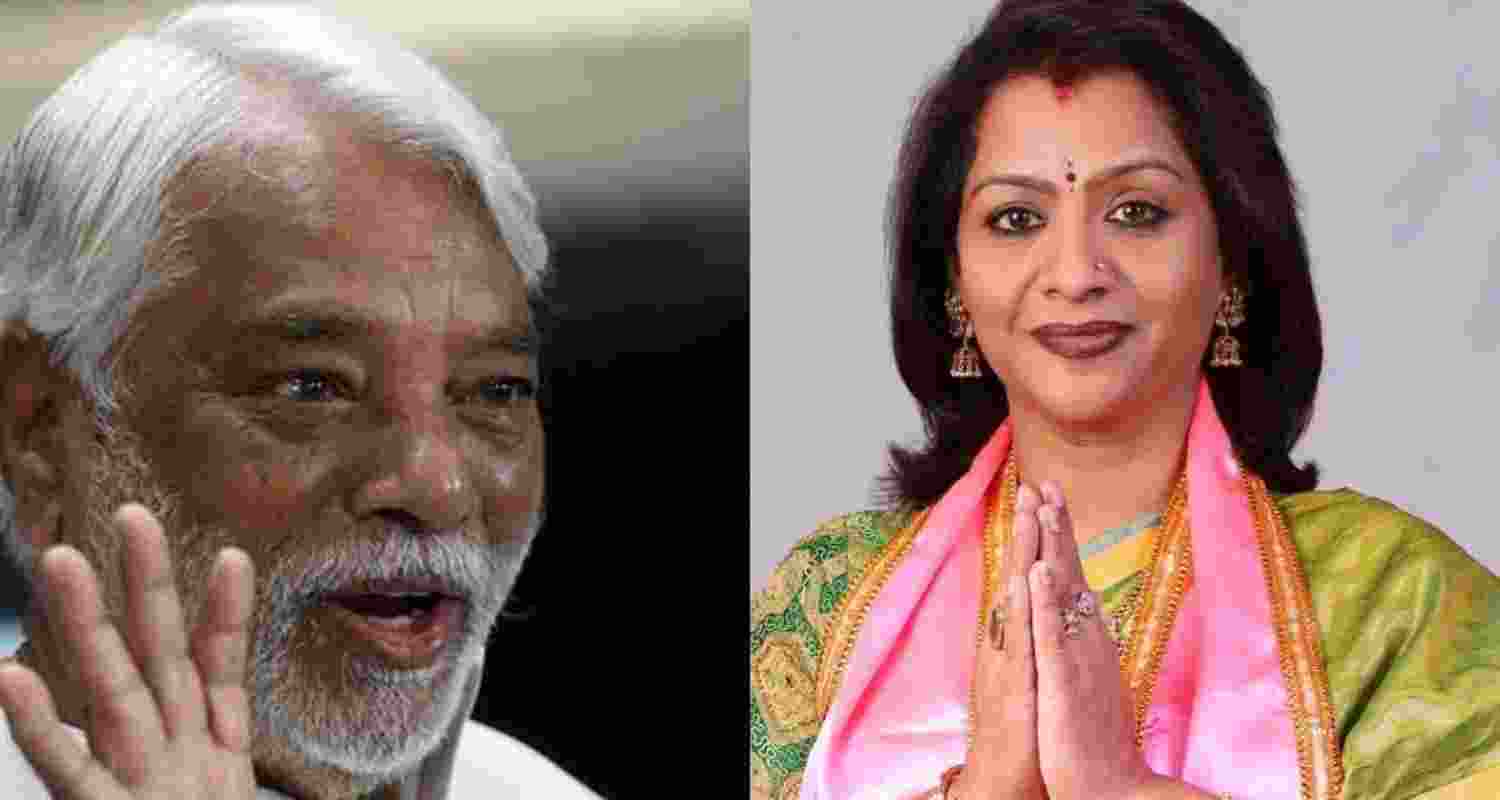 Keshava Rao (left) and G Vijayalakshmi (right).