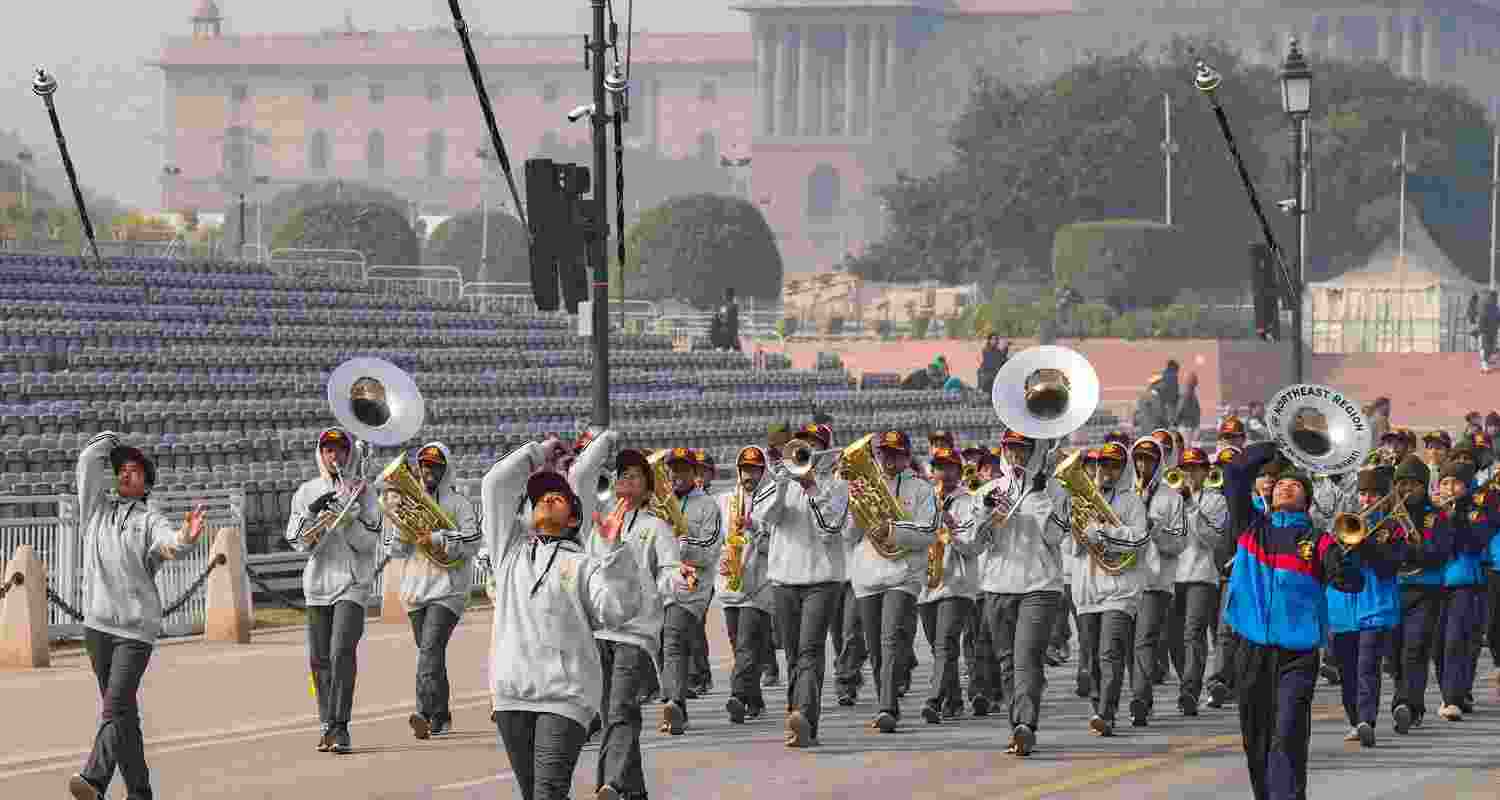 NCC, DU, Republic day.Kartavya Path
