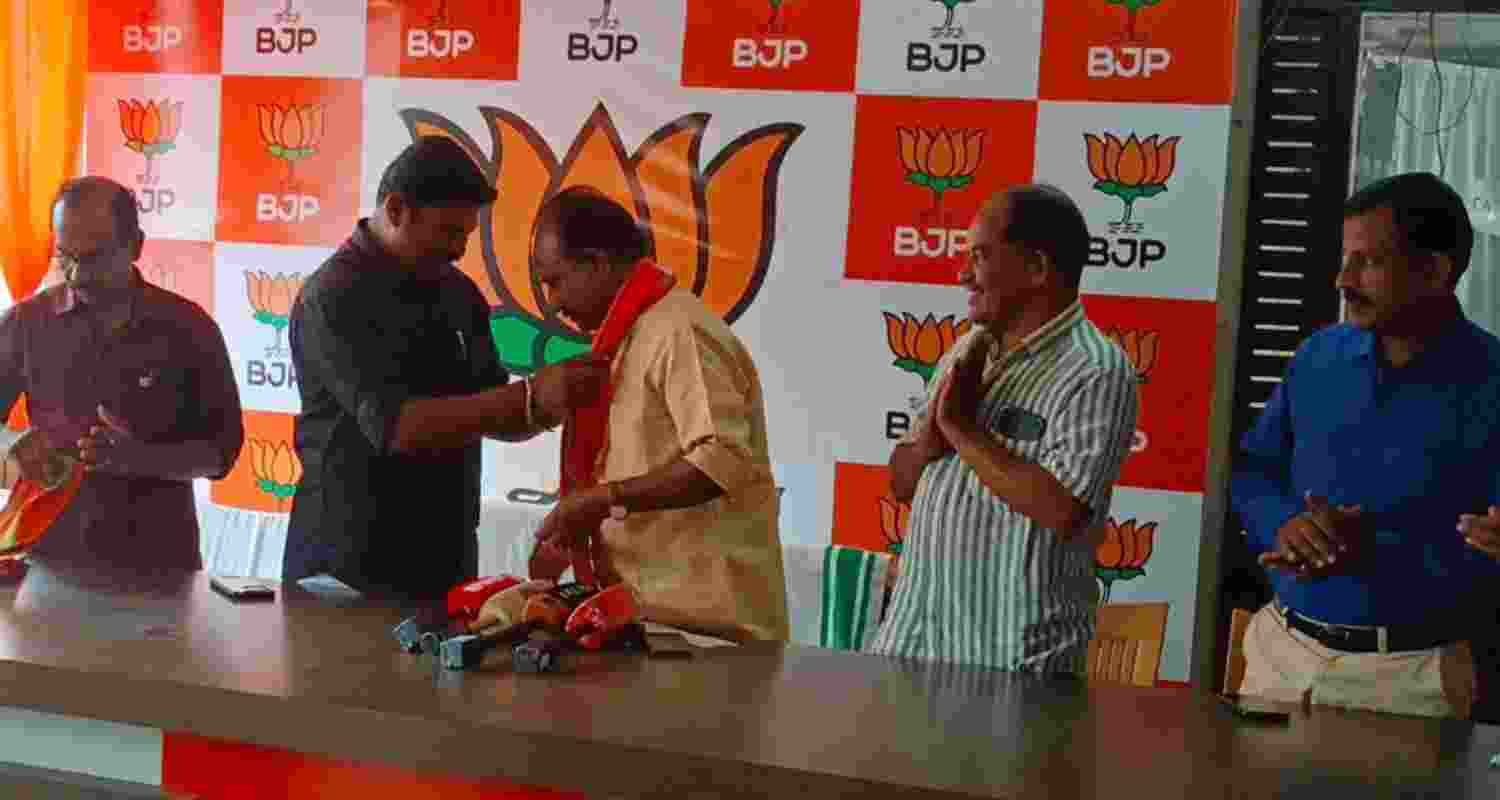 PM Sudhakaran joins the BJP.