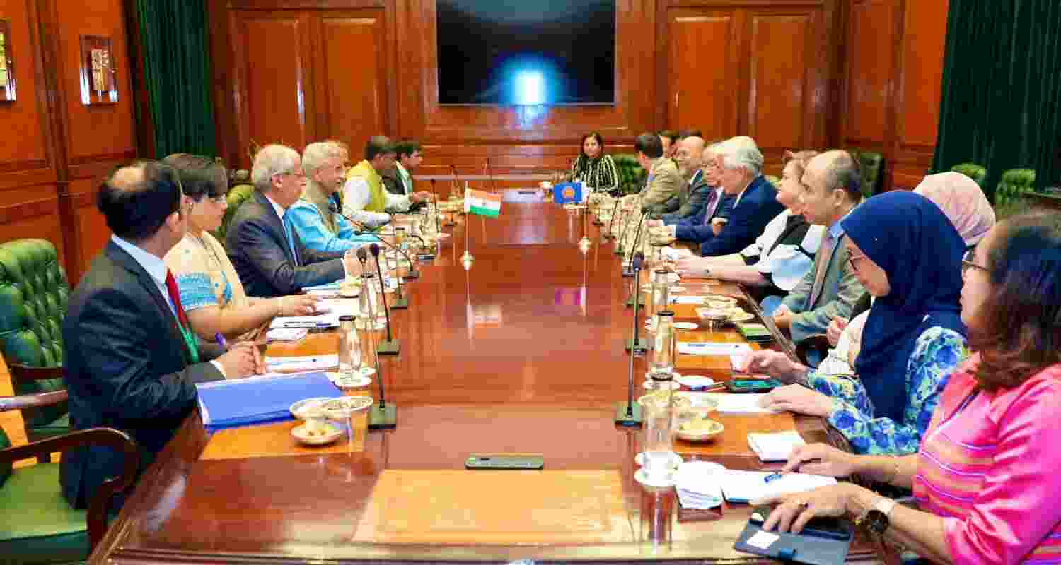 External Affairs Minister S. Jaishankar welcomed ASEAN Senior Officials. Image X.