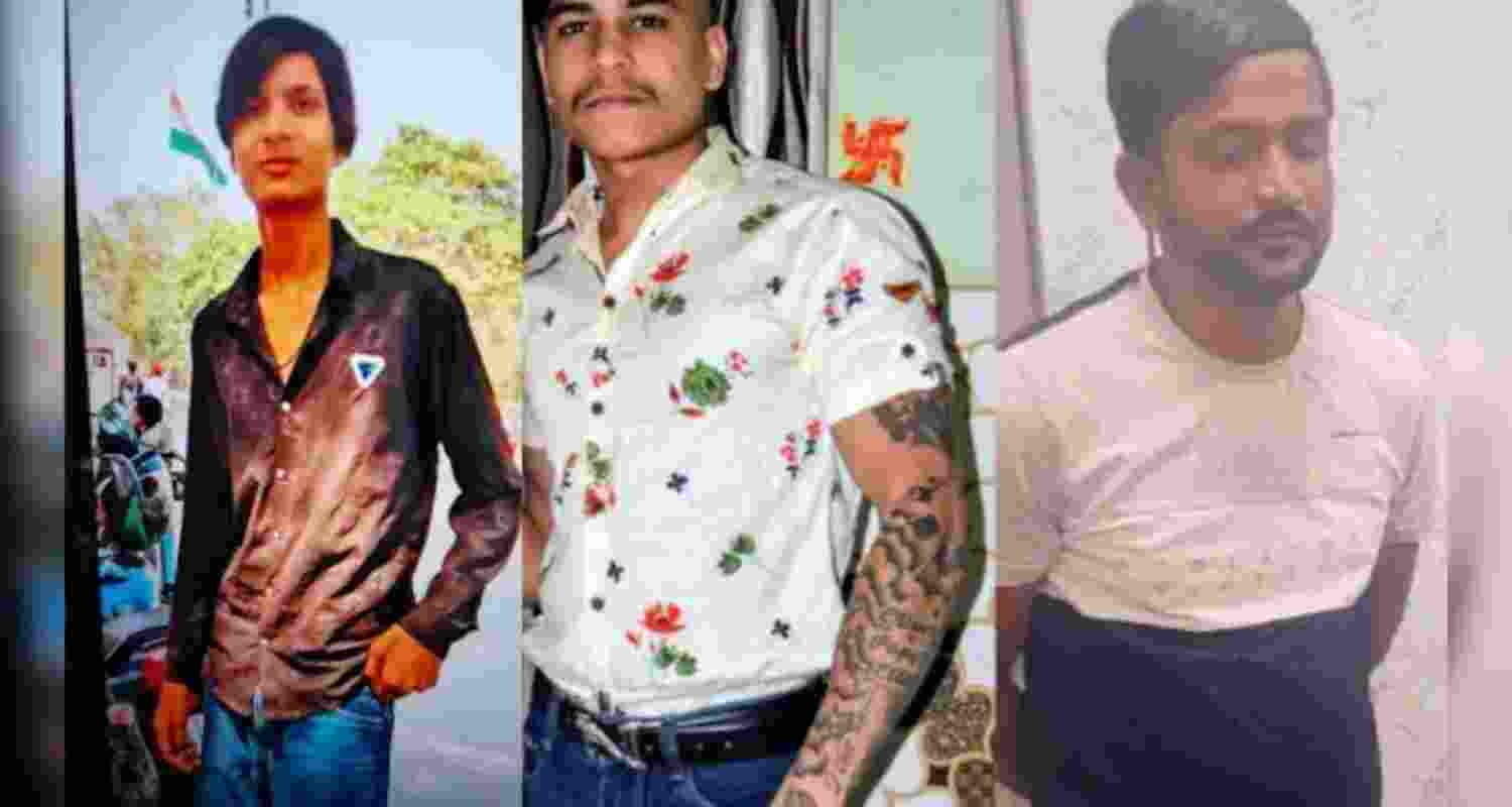 The three victims from left - Kunal, Ashish Anand and Mahendra.