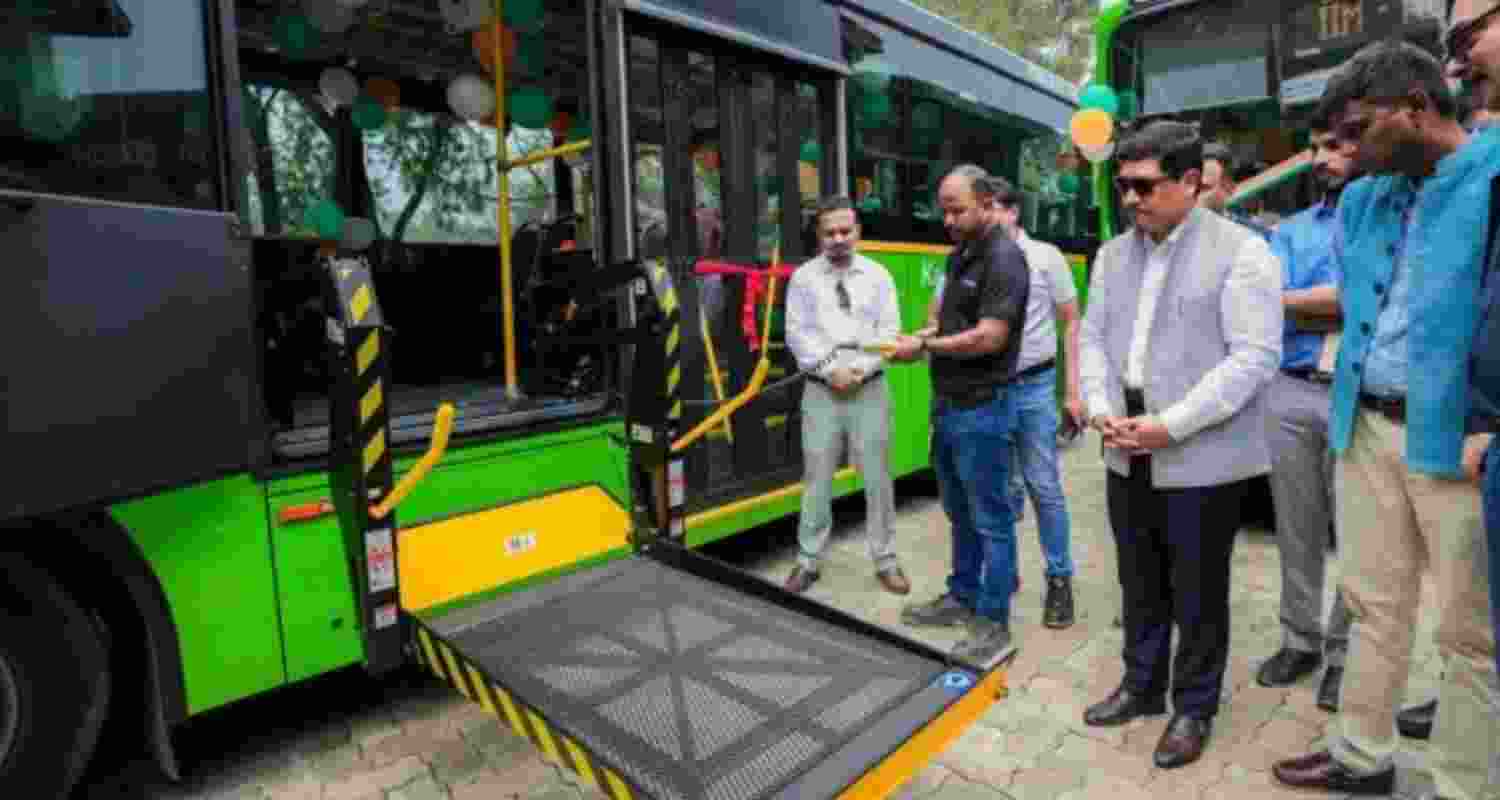 Meghalaya CM Conrad Sangma flagged off five electric buses in Shillong under the PM eBus Sewa Scheme to promote clean and efficient transport.