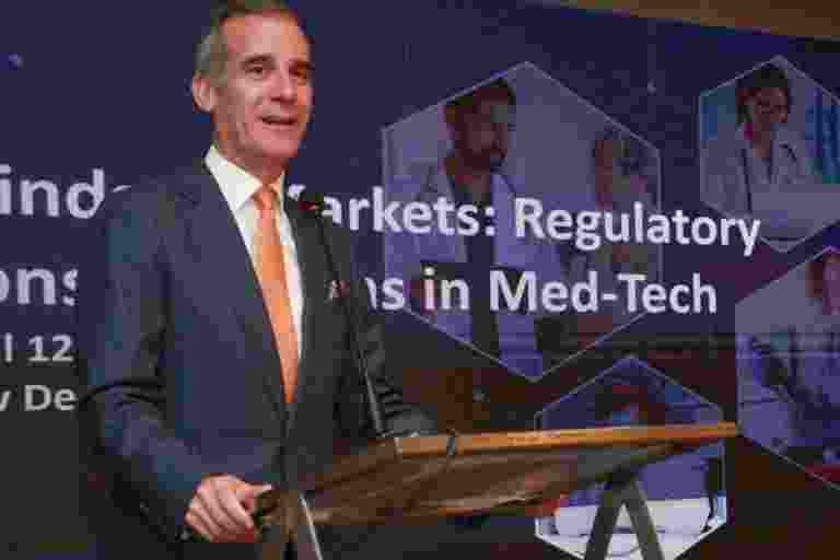 During the 2024 Indiaspora AI Summit at Stanford University, US envoy to India, Eric Garcetti, delivered a lighthearted comment that highlighted the significant presence of Indian-origin individuals in top corporate positions in the United States.