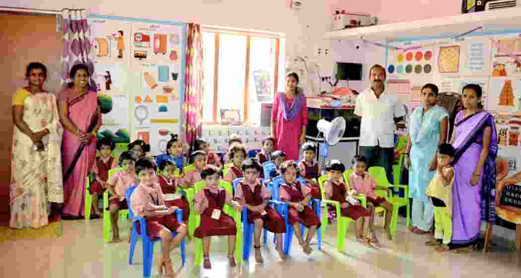 Children at the Anganwadi Centre in Karnataka’s Ballaka.