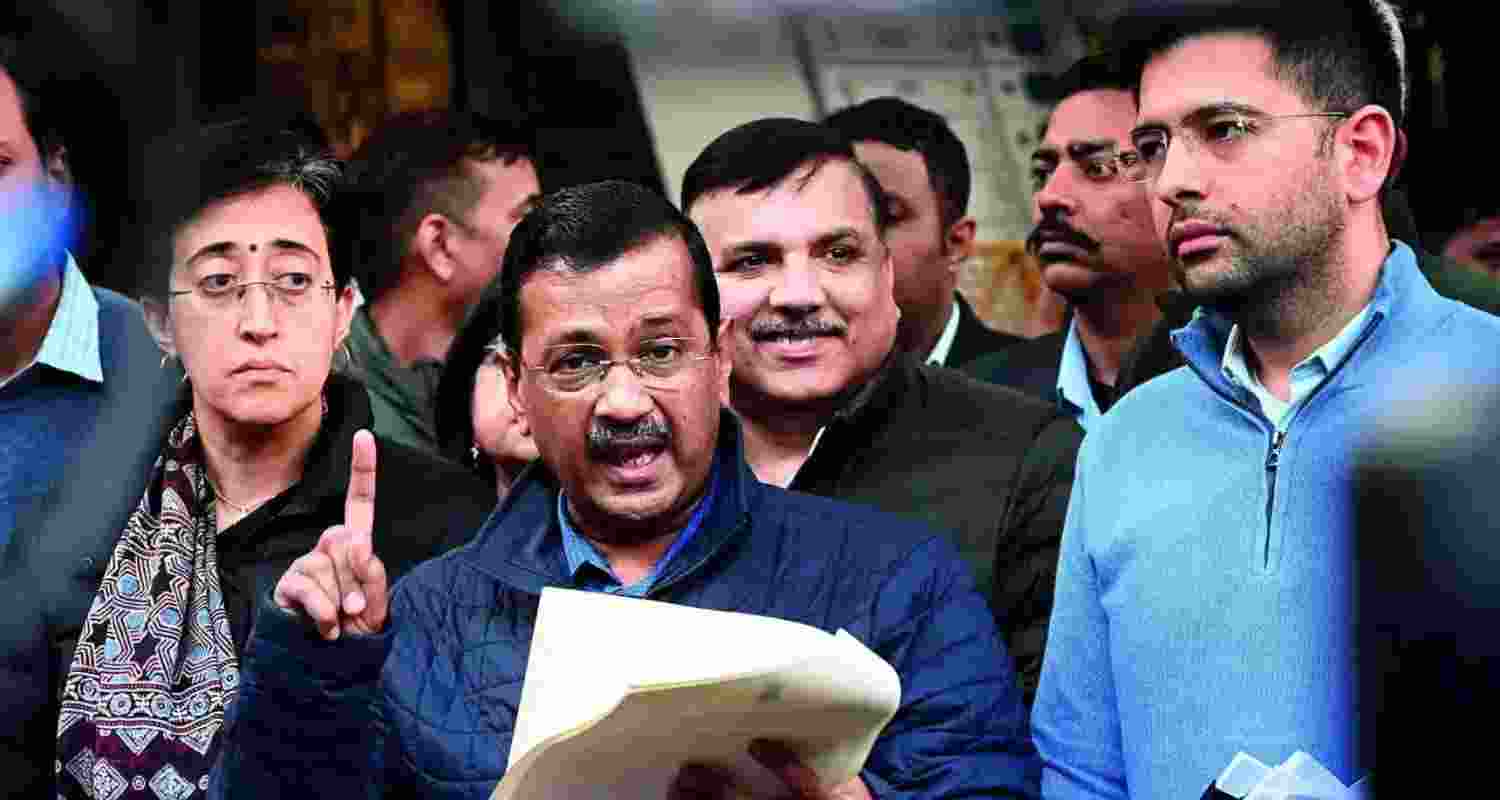Kejriwal, the three-time MLA from New Delhi since 2013, is locked in an intense triangular contest against the sons of two former chief ministers of Delhi.