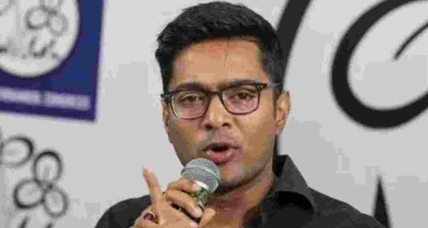 TMC leader Abhishek Banerjee - file image. TMC leader Abhishek Banerjee - file image.