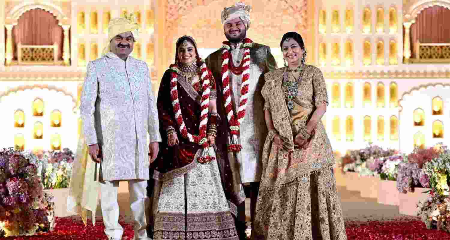 Gautam Adani’s son gets married in low-key affair Gautam Adani’s son gets married in low-key affair