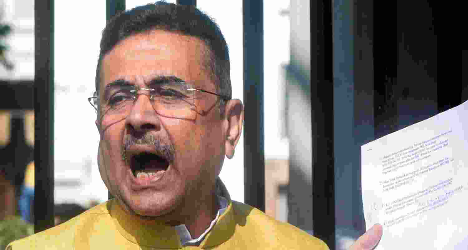 West Bengal Chief Minister Suvendu Adhikari - file image.