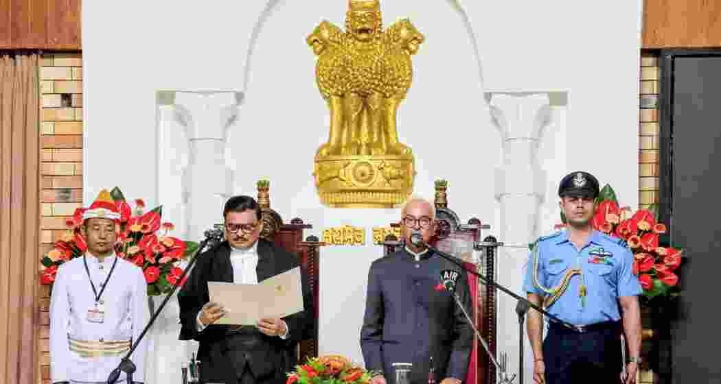 Ajay Kumar Bhalla, Governor of Manipur, takes oath as the 22nd Governor of Nagaland at Raj Bhavan, Kohima on Monday, in a ceremony attended by Chief Minister Neiphiu Rio and state leaders.