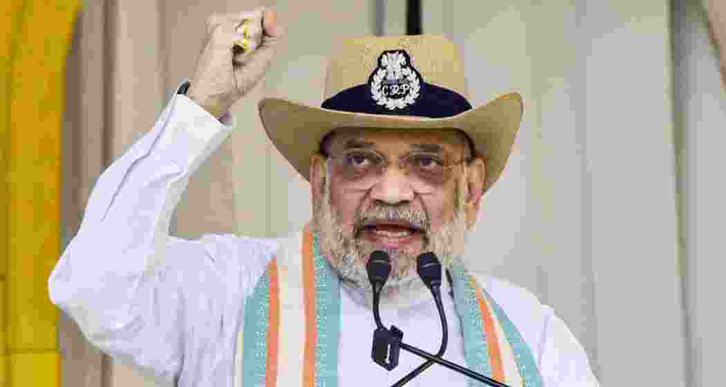 Union Home Minister Amit Shah during the 87th Raising Day Parade of the Central Reserve Police Force (CRPF), in Guwahati on Saturday.