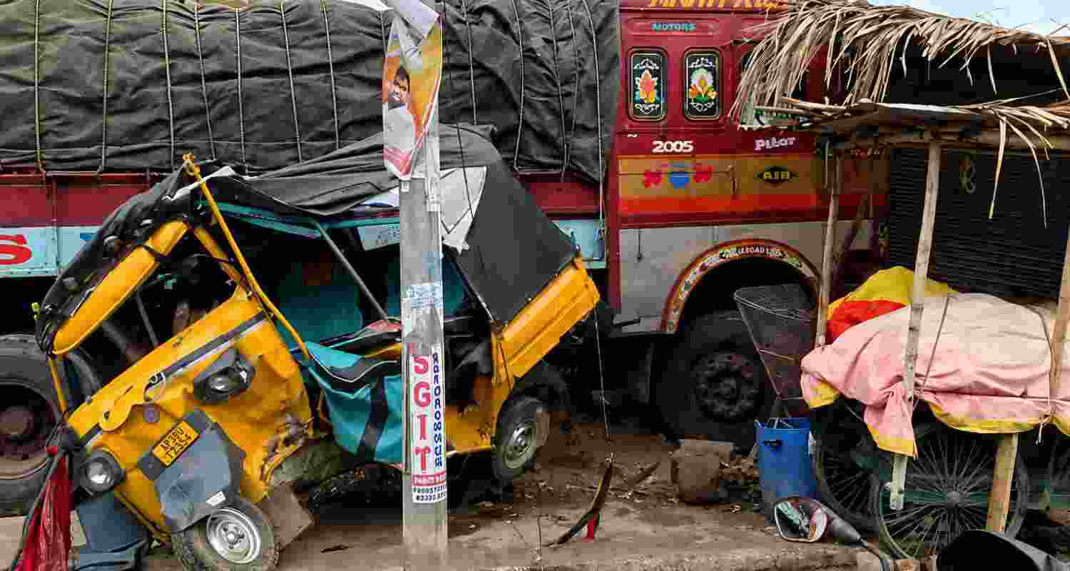 Four people were killed and several injured in a road accident in Andhra Pradesh's Markapuram. Police suspect overspeeding and have launched a probe.
