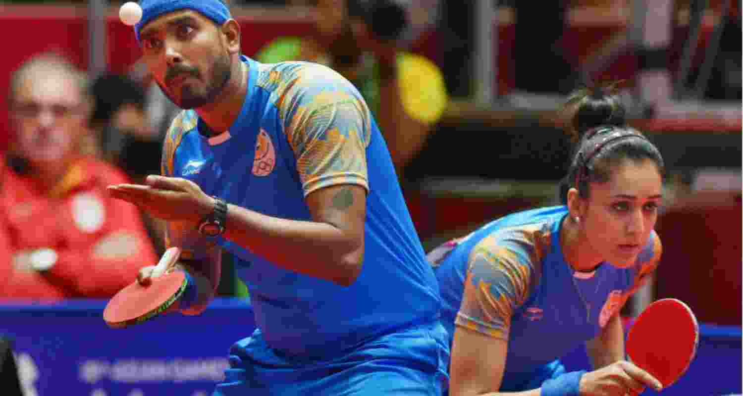 Sharath Kamal and Manika Batra.