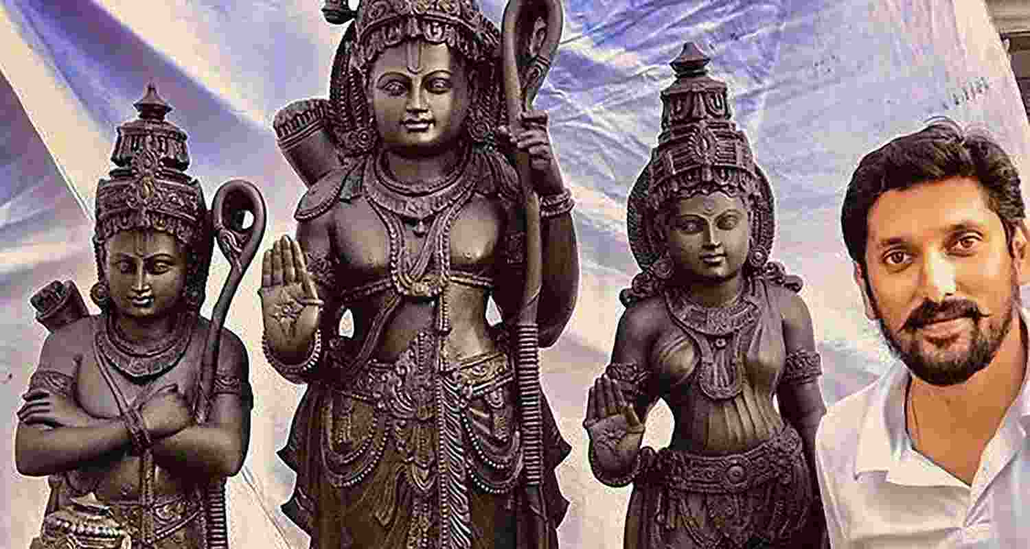 Mysuru-based Arun Yogiraj is jubilant after the Ayodhya Ram temple the idol of 'Ram Lalla' Temple trust's general secretary Champat Rai