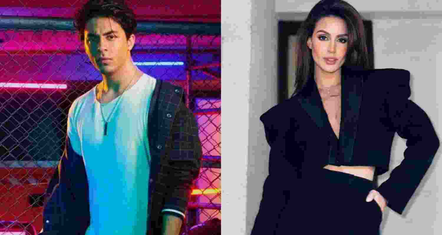 (Left) Aryan Khan, son of Bollywood superstar Shah Rukh Khan, (right) Brazilian model Larissa Bonesi. (Left) Aryan Khan, son of Bollywood superstar Shah Rukh Khan, (right) Brazilian model Larissa Bonesi.