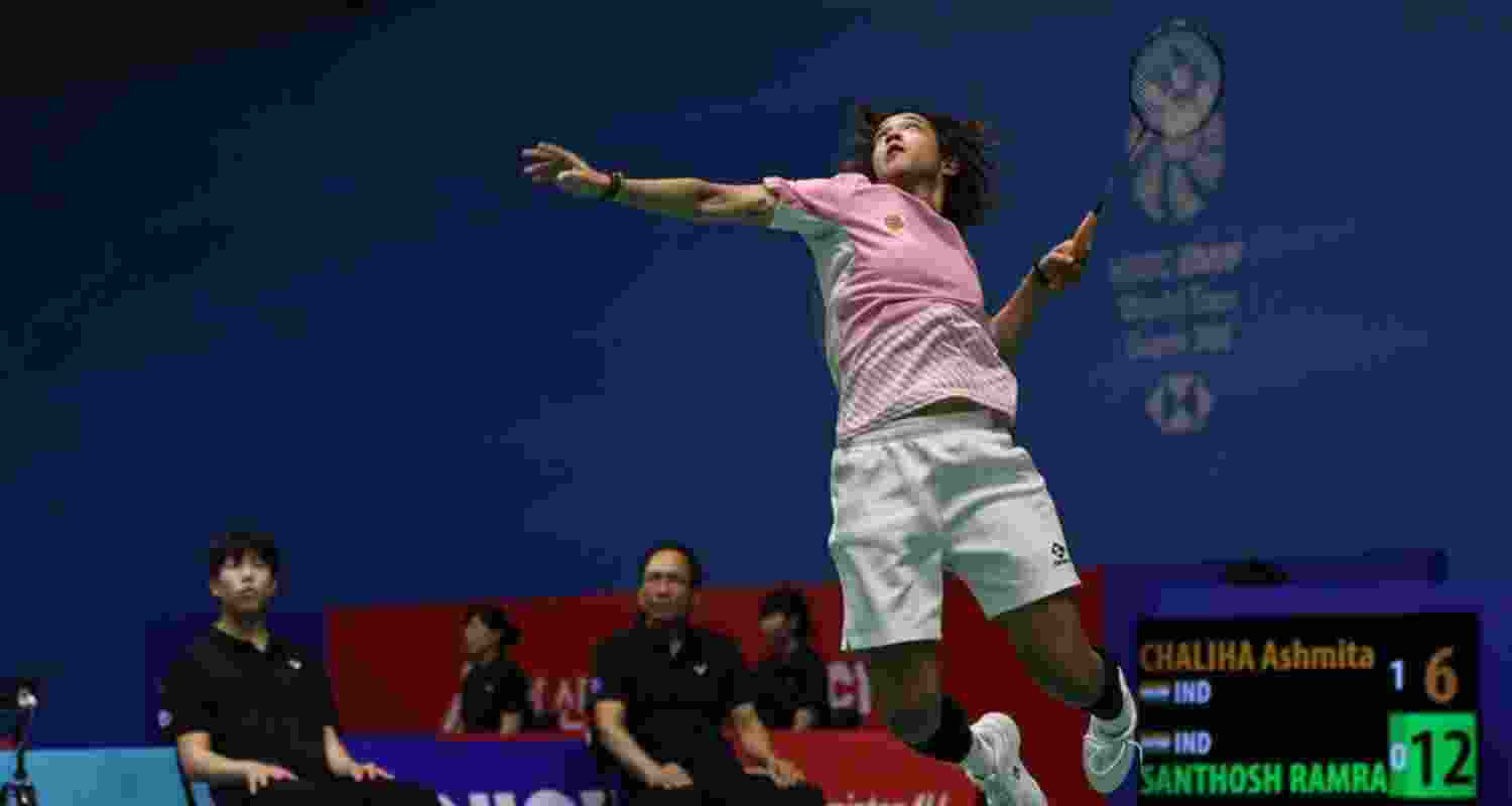 Ashmita Chaliha won her maiden BWF World Tour title after beating China's Han Qianxi in the Korea Masters final to become the fifth Indian woman to win a Super 300 crown.
