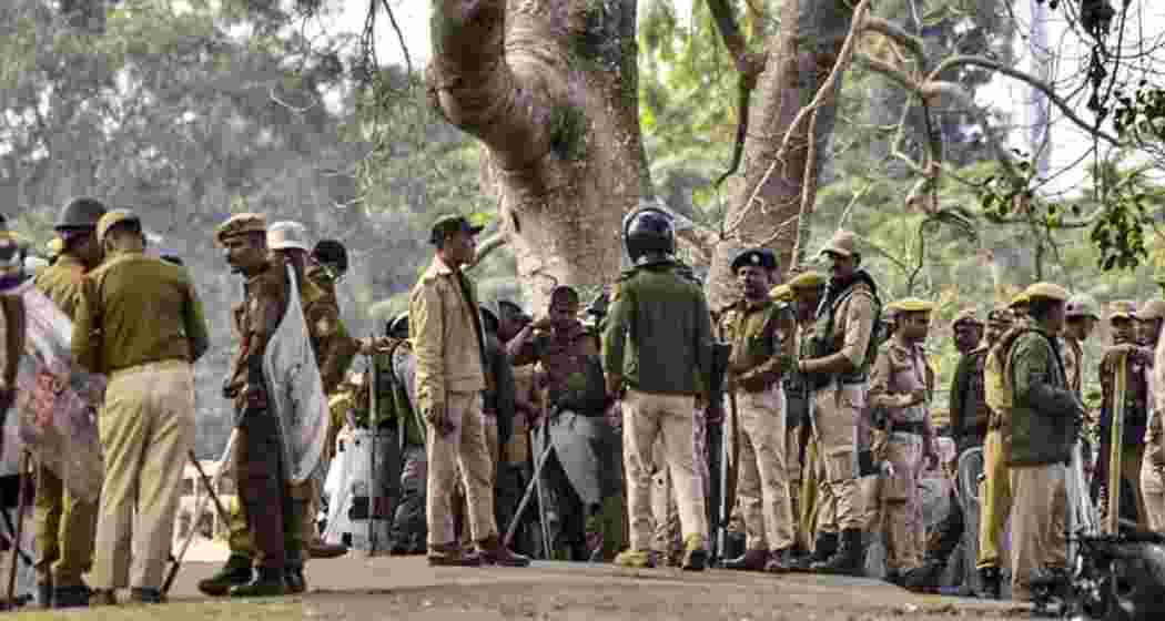 Security personnel keep vigil following a wave of violence allegedly triggered by rumours, in West Karbi Anglong, Assam, on December 23, 2025. PTI