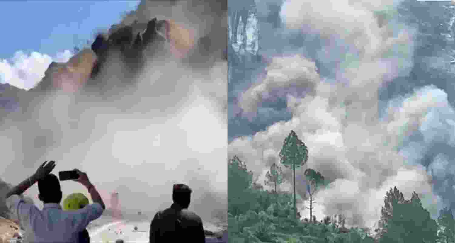 Massive landslide hits Badrinath highway, panic erupts
