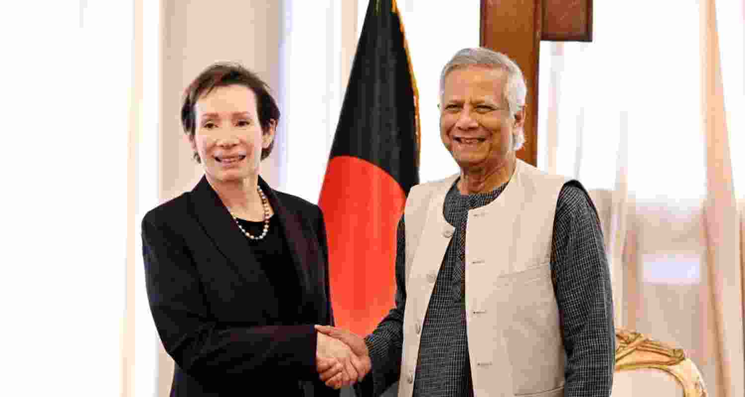 US envoy Tracey Ann Jacobson meets NCP leaders at her Gulshan residence.