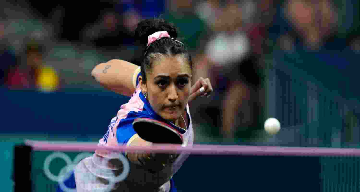 Manika Batra at the Paris Olympics.
