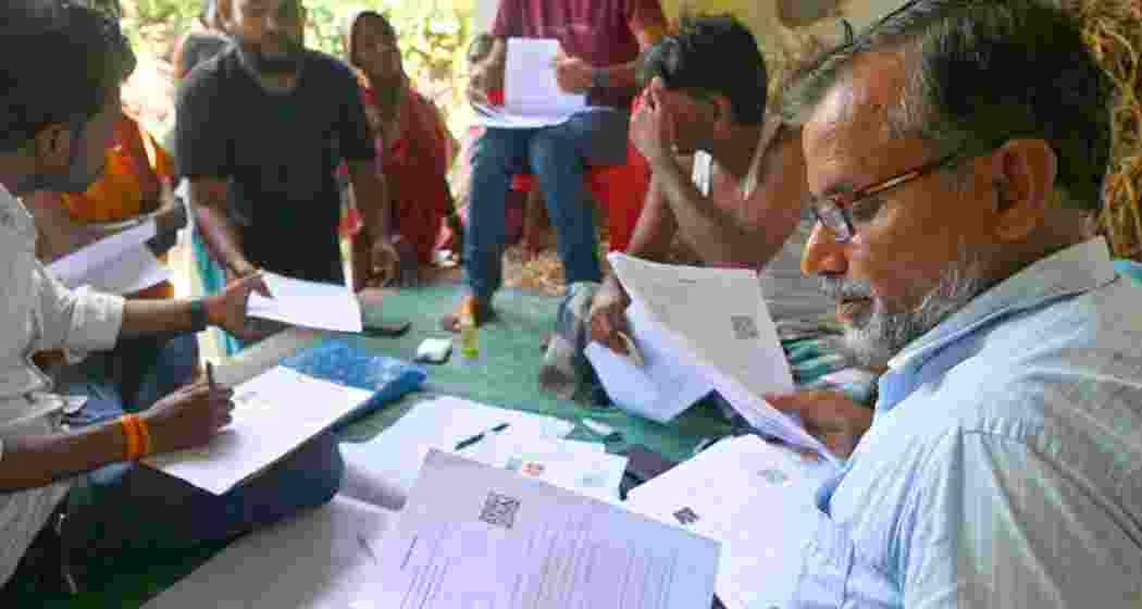 Officials conduct Special Intensive Revision in Bihar.