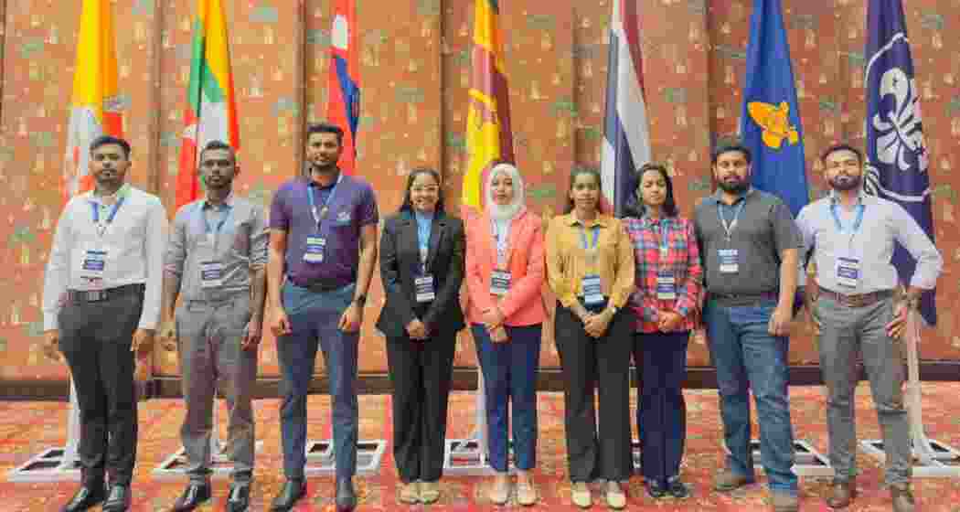 Youth delegates from BIMSTEC nations pose for a group photograph at the Young Leaders’ Summit in Guwahati. Youth delegates from BIMSTEC nations pose for a group photograph at the Young Leaders’ Summit in Guwahati.