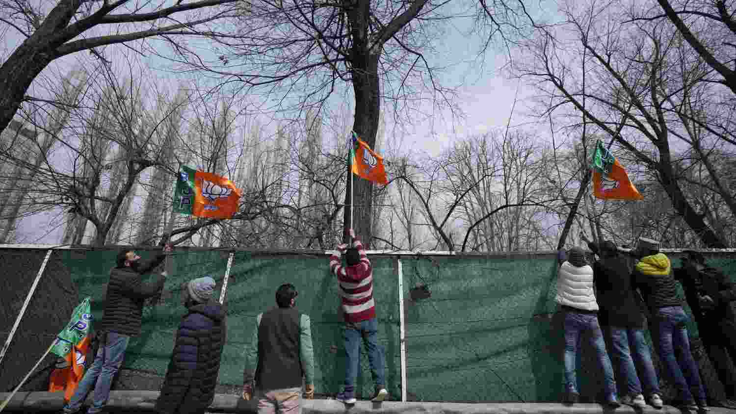 BJP mounts campaign against opposition in Anantnag despite absence from polls BJP mounts campaign against opposition in Anantnag despite absence from polls