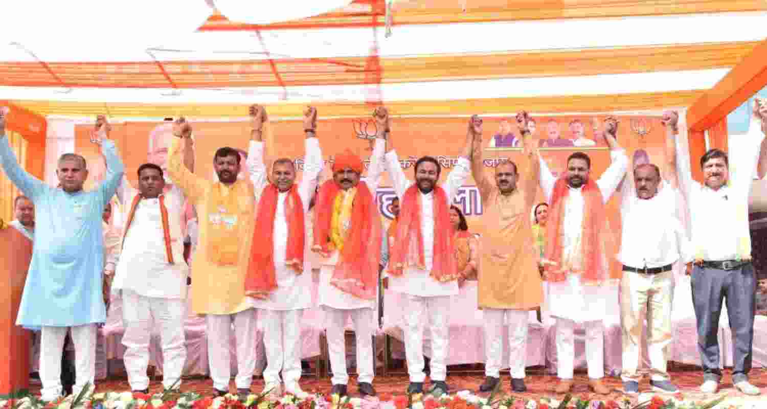 BJP leaders in J&K. Image via @BJP4JnK on X. BJP leaders in J&K. Image via @BJP4JnK on X.