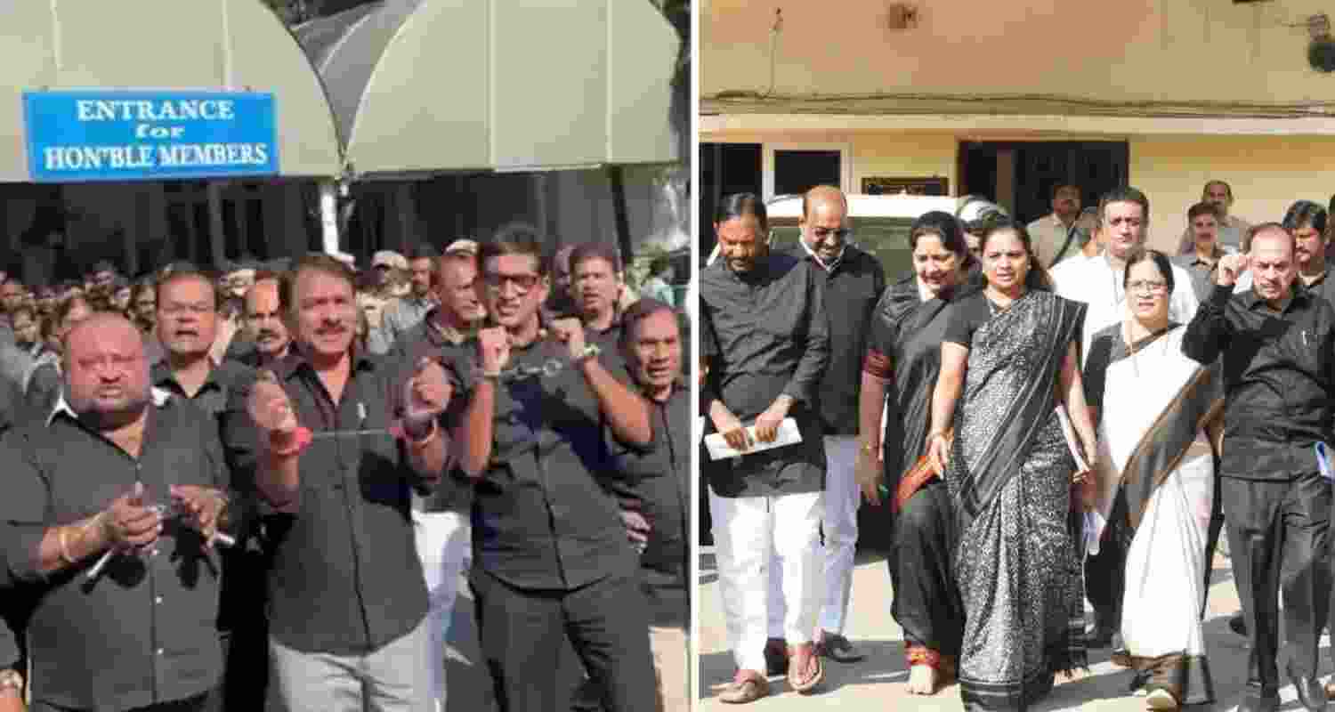 Kavitha, others seek justice for farmers in Telangana assembly Kavitha, others seek justice for farmers in Telangana assembly