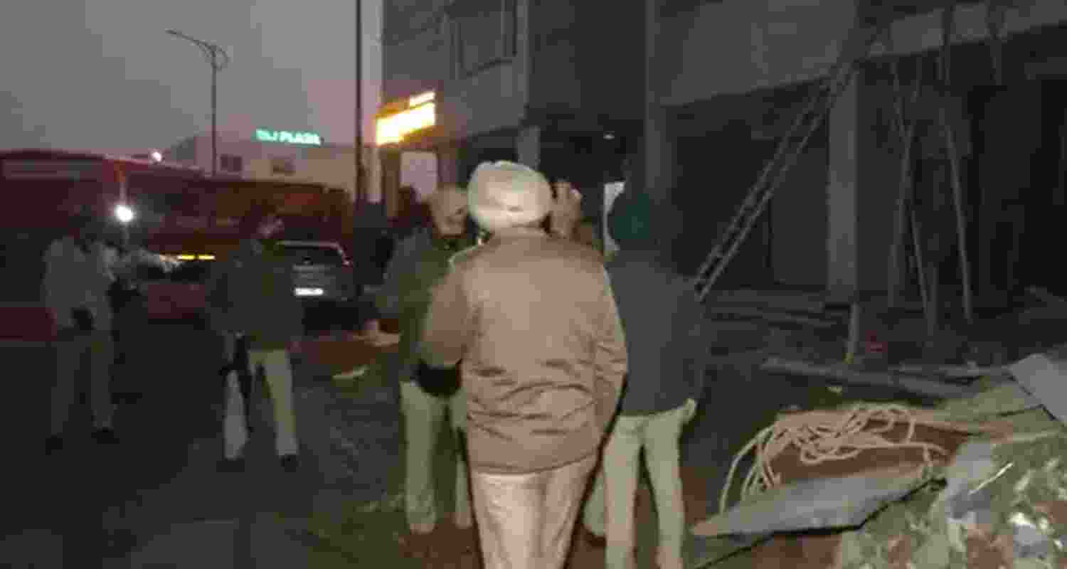 Two people injured after a lintel collapsed at an under-construction building in Mohali's TDI City. 