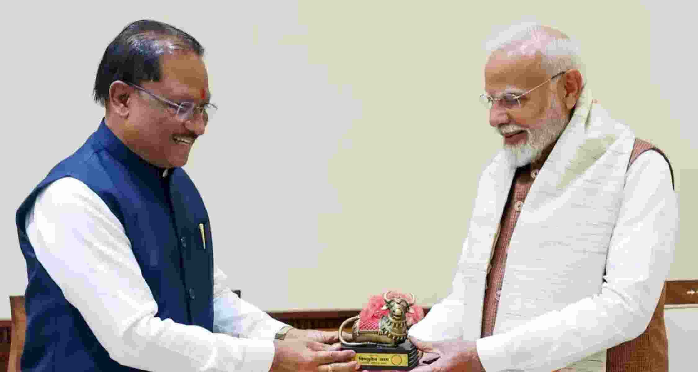 Prime Minister Narendra Modi with Chhattisgarh CM Vishnu Deo Sai - file image.