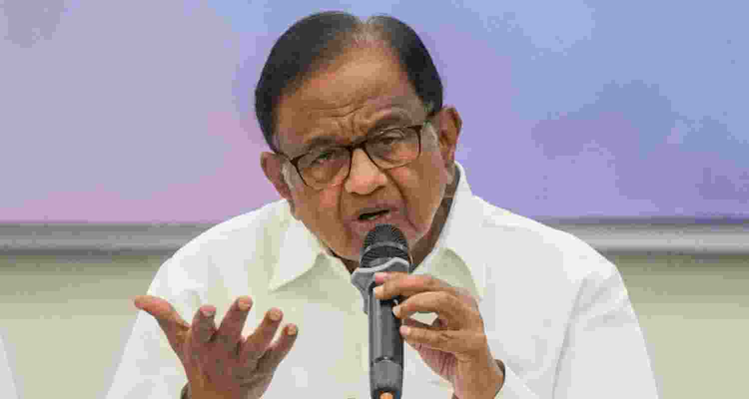 A file photo of former Union Minister P Chidambaram.