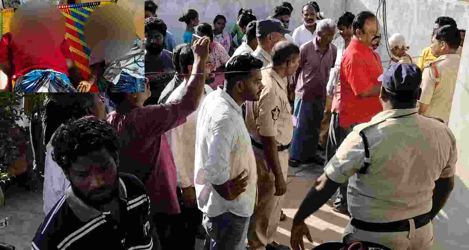 Four members of a family, including two children, were found dead in Andhra Pradesh's Chittoor district, with illness and financial woes suspected.