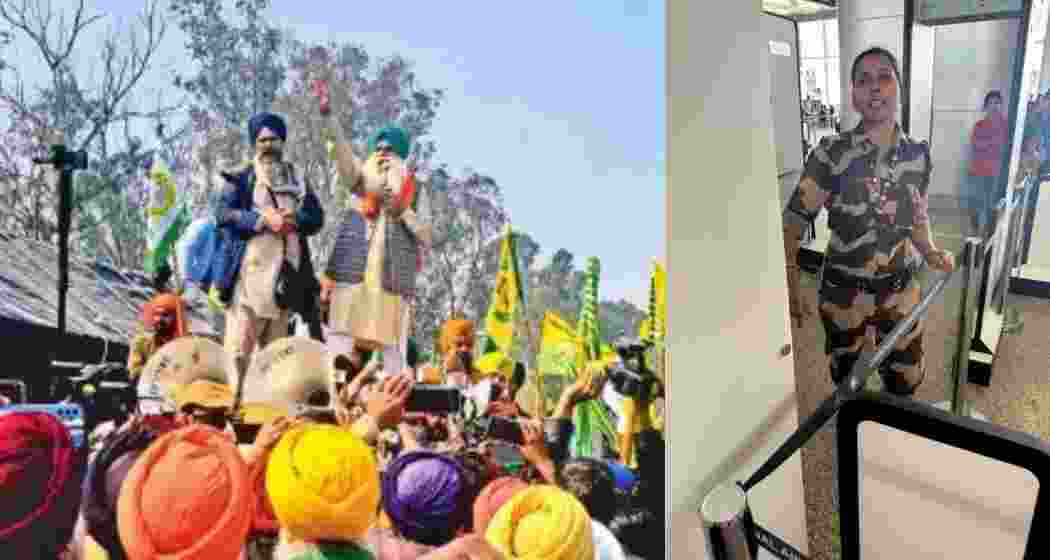 A circulated video on social media reportedly depicts the constable expressing disagreement with Kangana Ranaut's previous remarks on farmer protests.