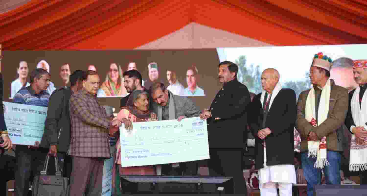 CM Sukhu during the rally.  