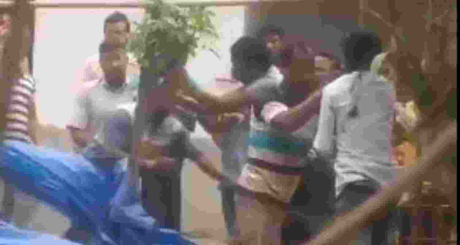 Stone pelting in Cooch Behar Stone pelting in Cooch Behar