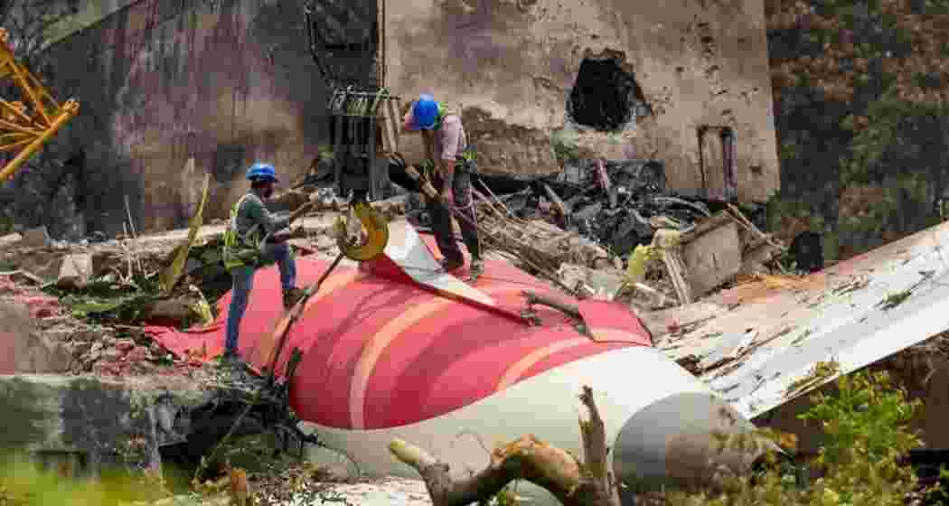 A file photo of Ahmedabad plane crash.