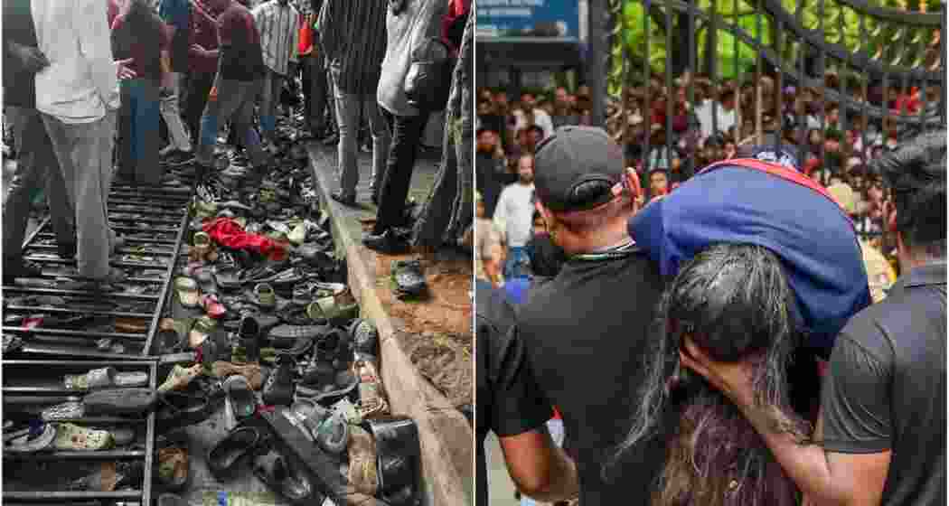 Heart-wrenching scenes were witnessed outside the Chinnaswamy Stadium in Bengaluru after the stampede.