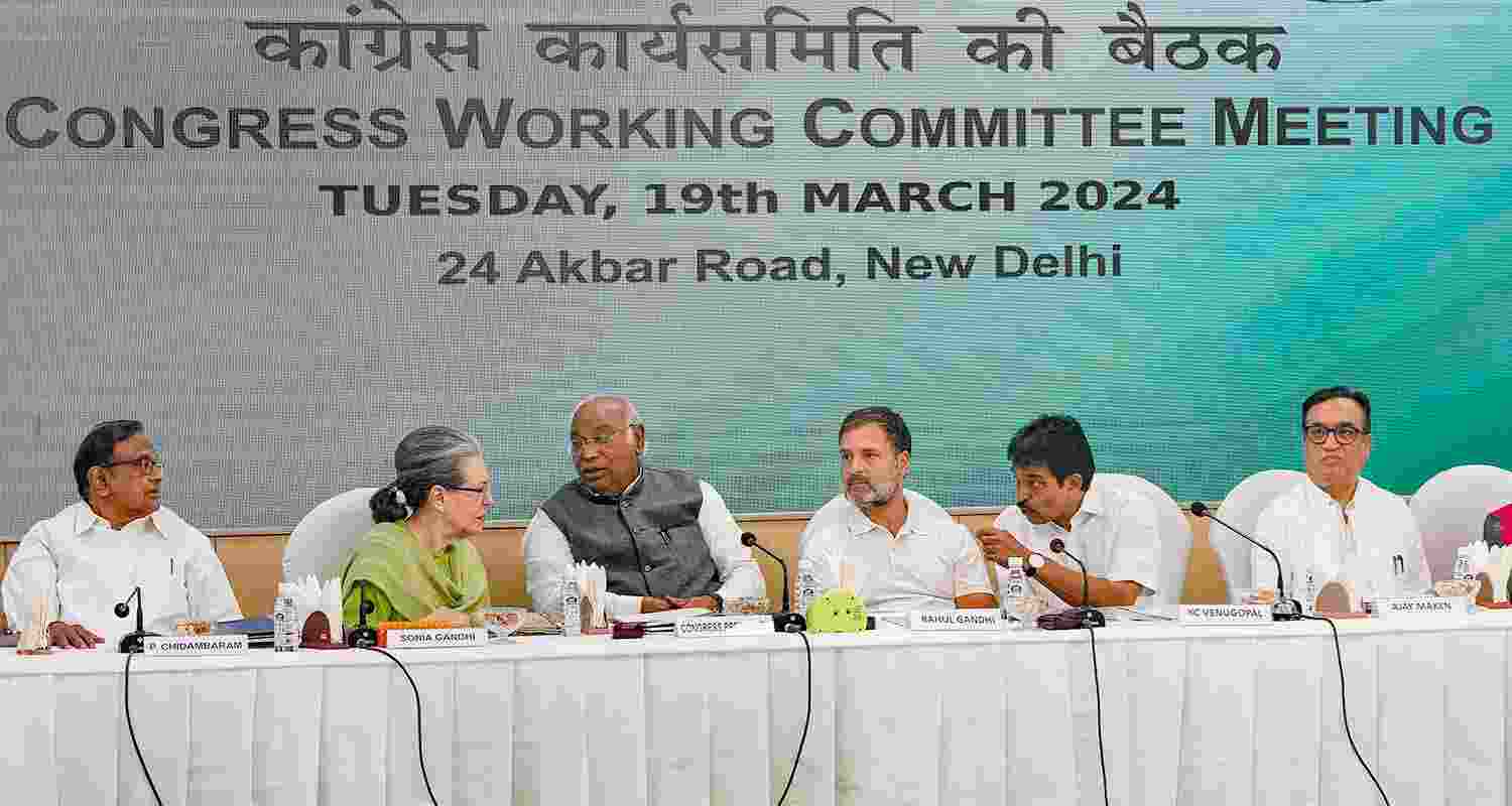 CWC meeting in New Delhi. CWC meeting in New Delhi.