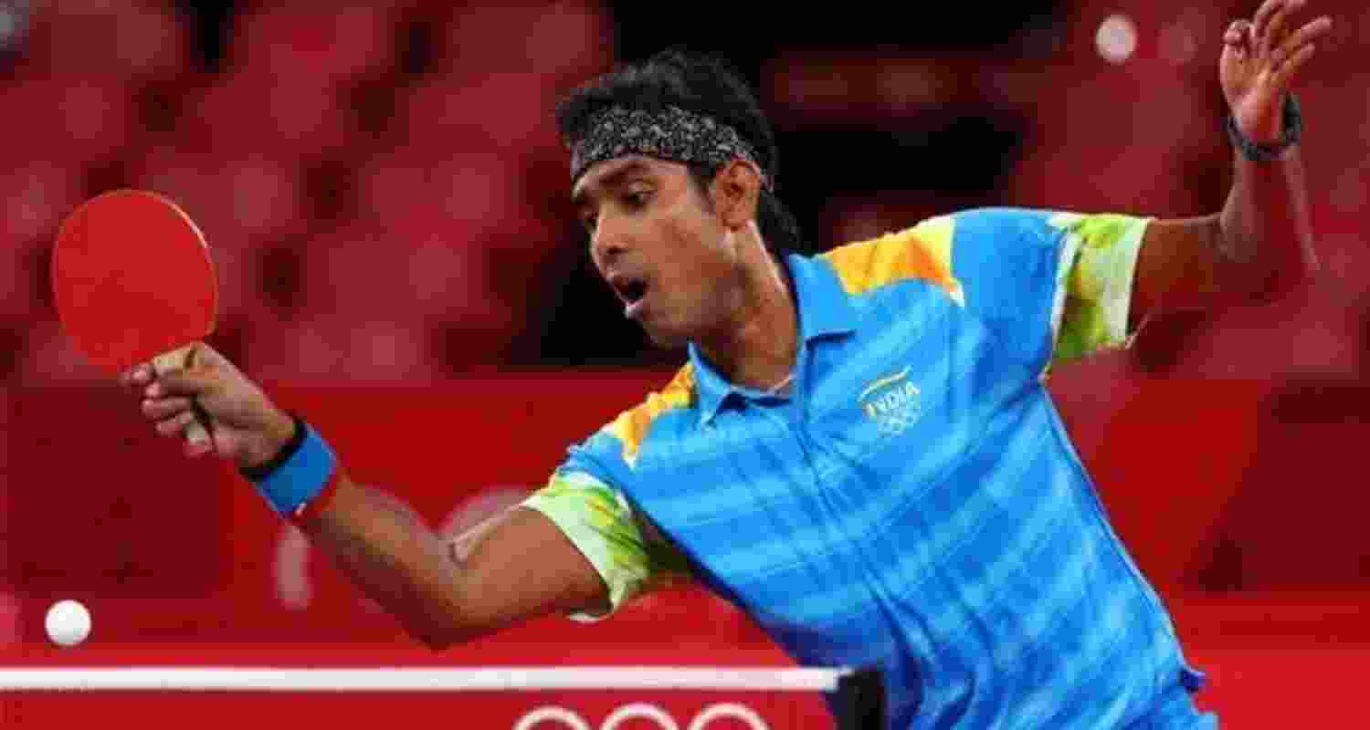 Veteran table tennis player A Sharath Kamal. Veteran table tennis player A Sharath Kamal.