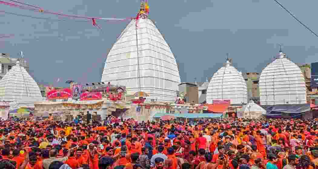 Shravani Mela in progress as pilgrims throng Baba Baidyanath Dham. 