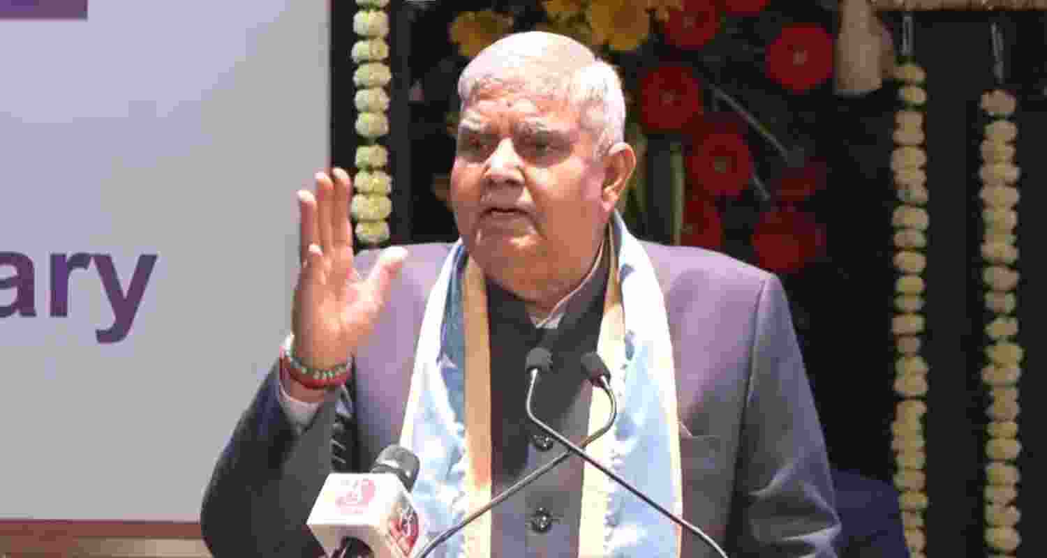 VP Dhankhar speaking at a convocation ceremony in Chhatrapati Sambhajinagar.