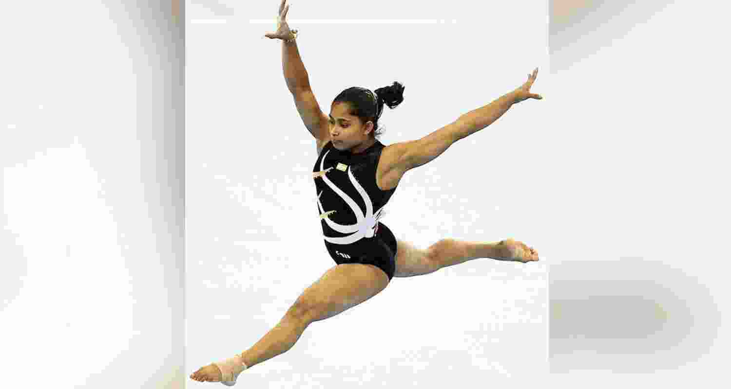 Indian gymnast Dipa Karmakar in action. File photo.