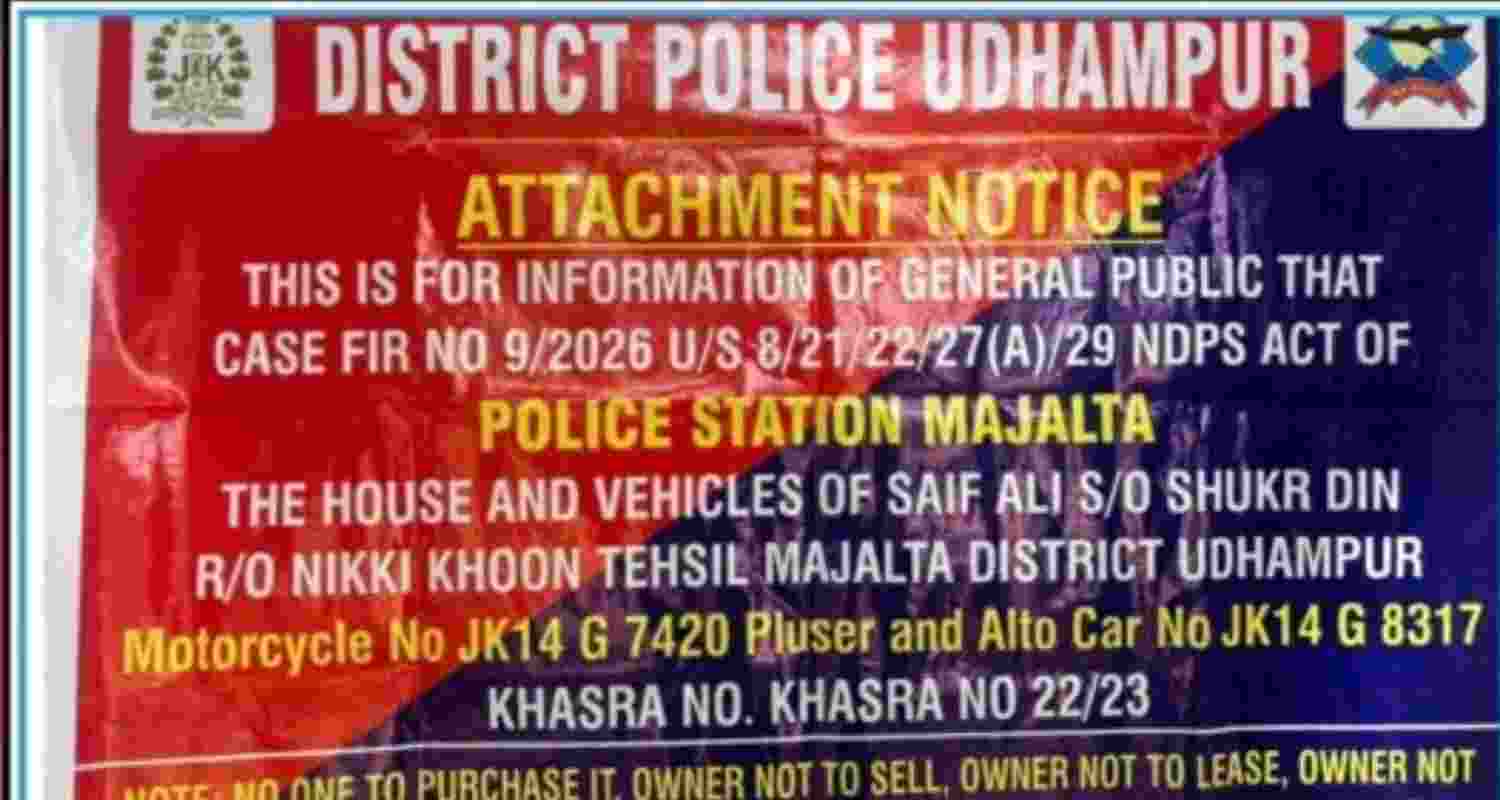 J&K police apprehend six with drugs, seize assets worth ₹73 lakh