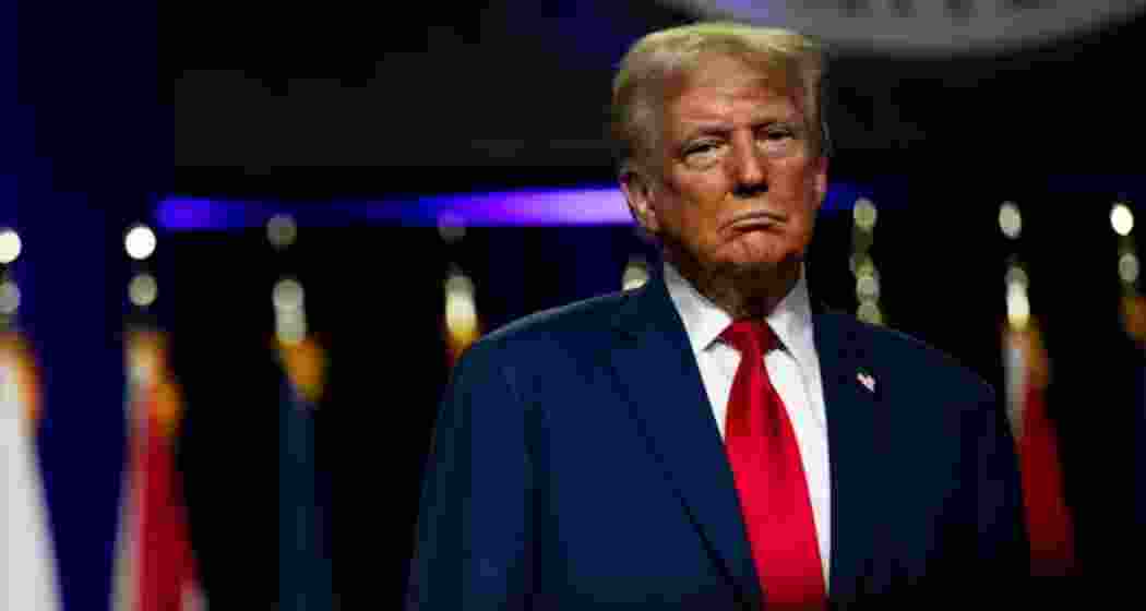 A file photo of US President Donald Trump.