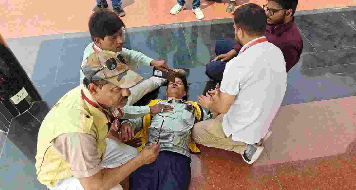 Security personnel were deployed, a day before the nationwide mock drills ordered by the Ministry of Home Affairs.