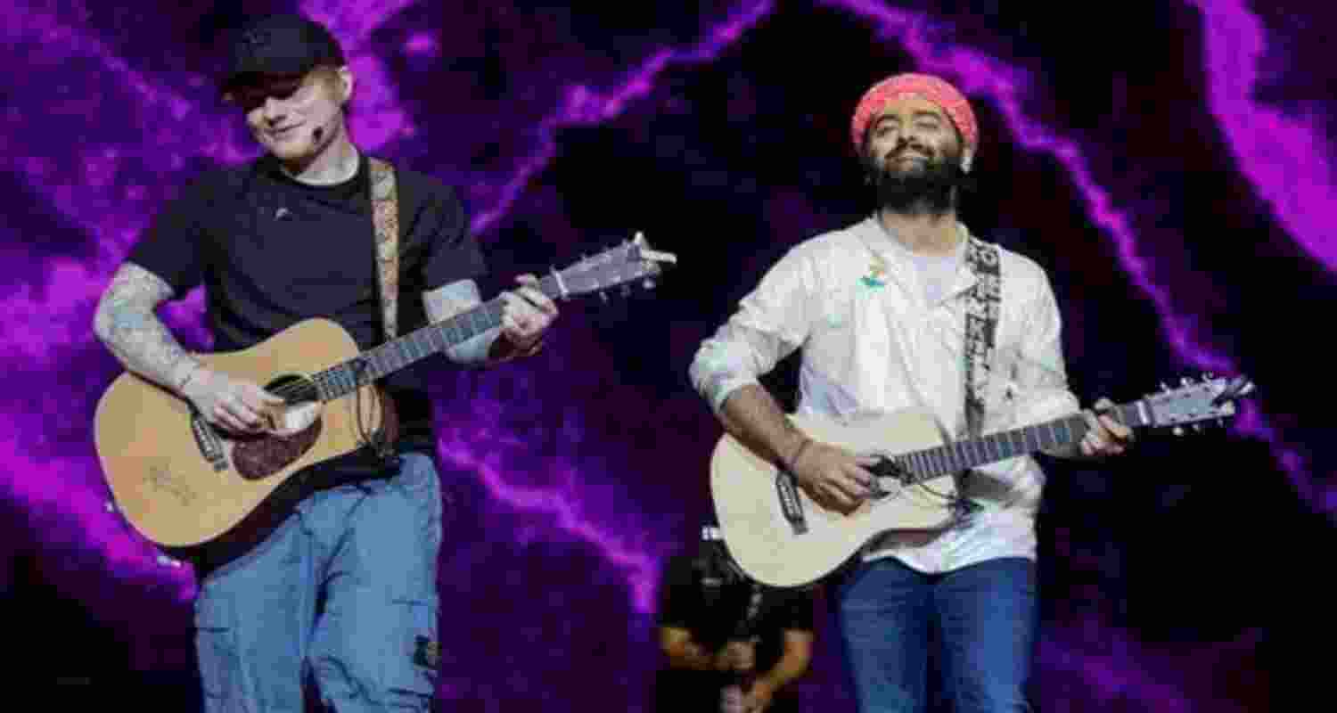 Ed Sheeran & Arijit Singh spotted on scooter, fans react